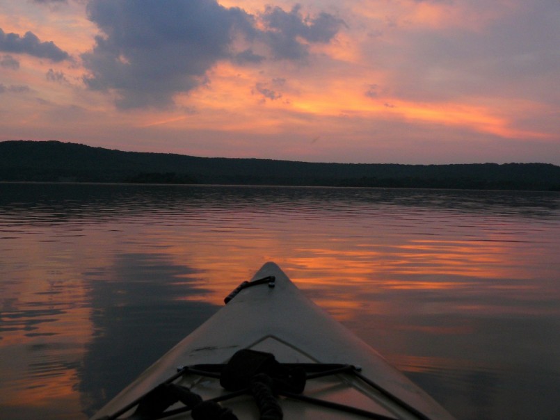 Sunset Kayaking at Jim Hall Lake
