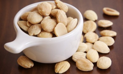 Marcona Almonds in white cup