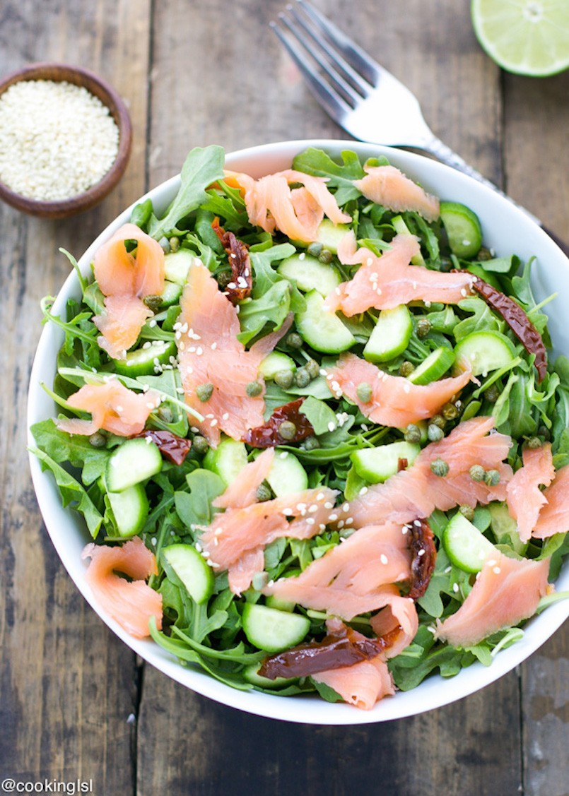 Arugula Smoked Salmon Salad