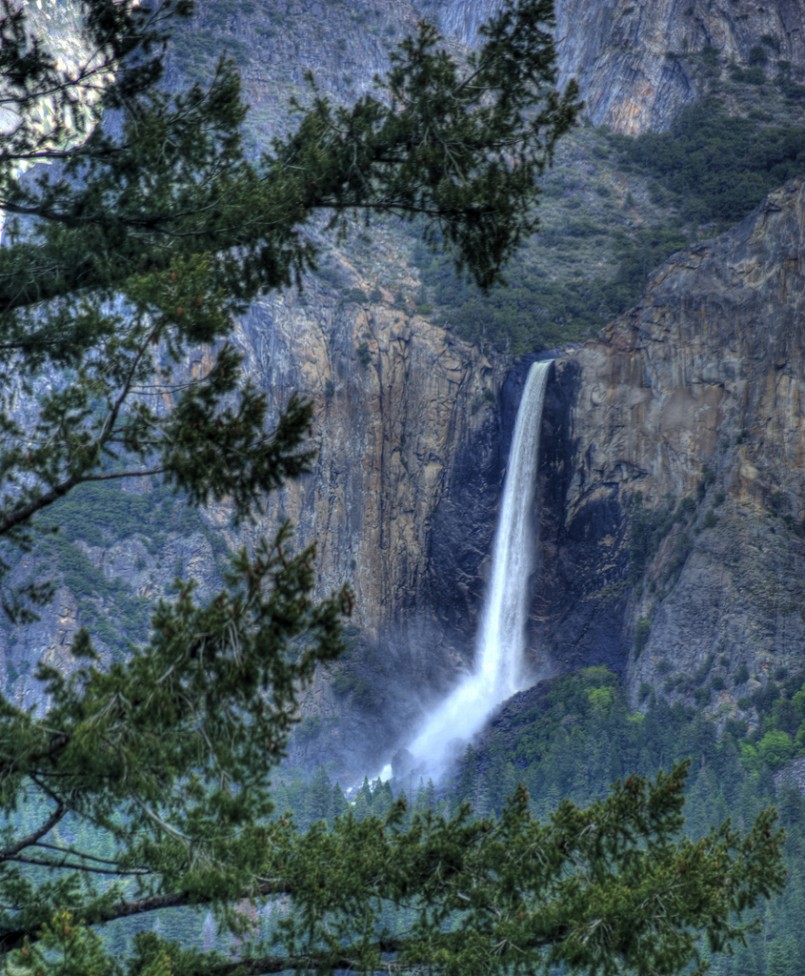 Bridal Veil from Tunnel View Yosemite