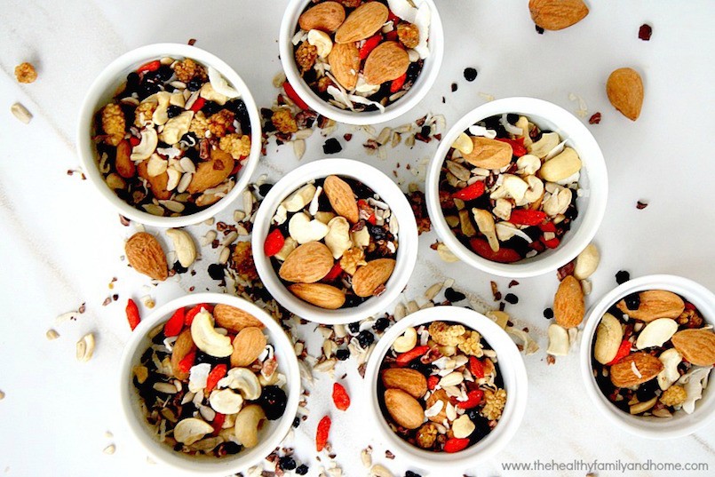 superfood fruit nut and seed trail mix recipe