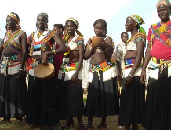 latuka women in tribal garb