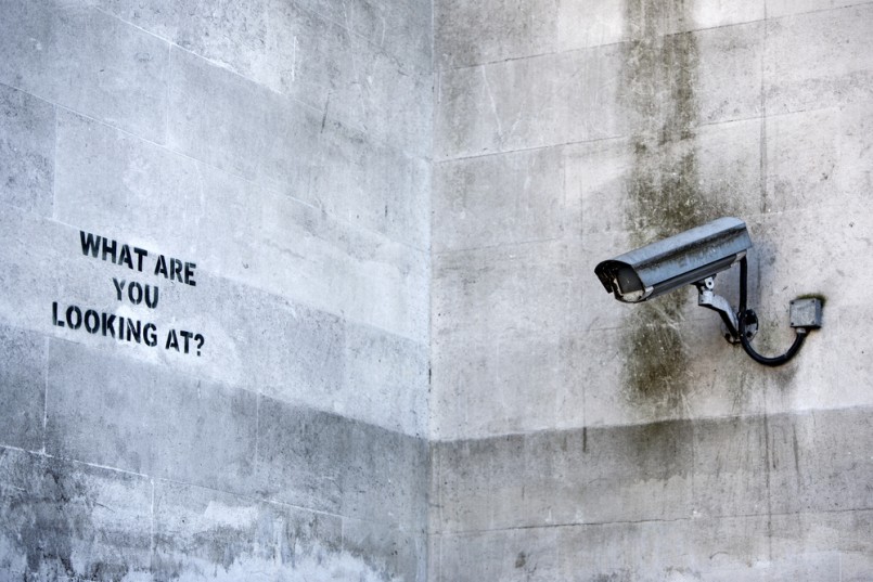 Banksy’s ‘CCTV’ Graffiti in London