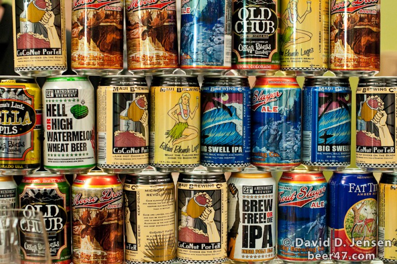 Craft beer cans