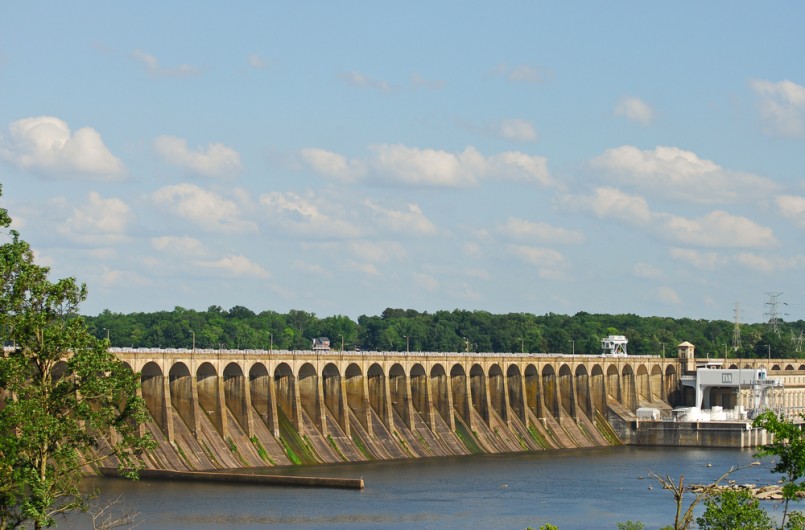 Historic Wilson DAM-Largest conventional hydroelectric plant in the TVA power system.