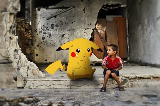 Syrians use Pokemon GO! to remind us of their plight