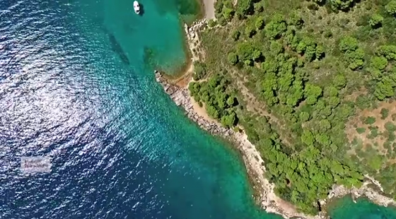 Lose yourself in this drone footage of a secret Greek island