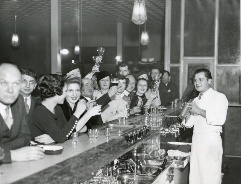 Customers at a Philadelphia bar after Prohibition’s end, Dec. 1933