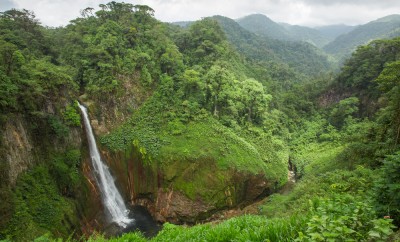 Waterfall in Juan Castro Blanco, National Park, Costa RIca