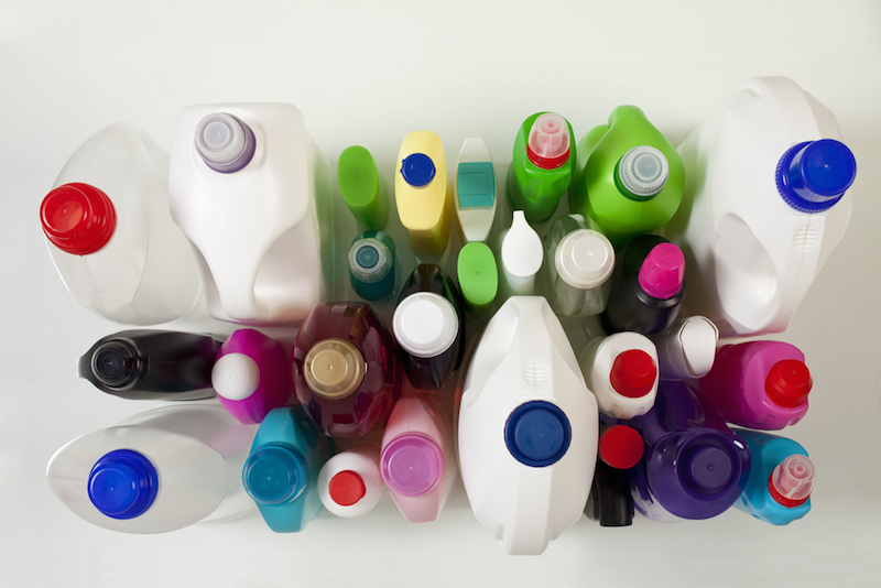 plastic-domestic-containers-and-caps-in-different-colors-shot-from-above
