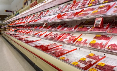 Meat aisle in an American supermarket. The meat industry in the US is a powerful political force, both in the legislative and the regulatory arena.