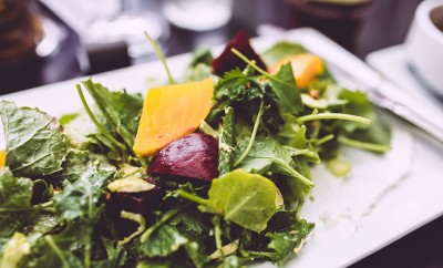 baby kale and beets salad